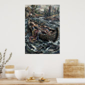 Dame van Charlotte River Boot Poster (Keuken)