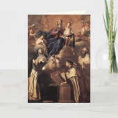Dame van de berg Carmel & Saints Religious Kaart (Voorkant)