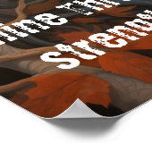 Dame van de Bladeren Poster (Hoek)