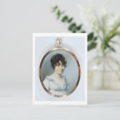 Dame van de blindfamilie (w/c en gouache op ivoor) briefkaart (Staand voorkant)