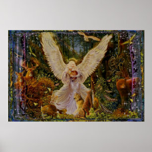 Dame van de Bossen Poster