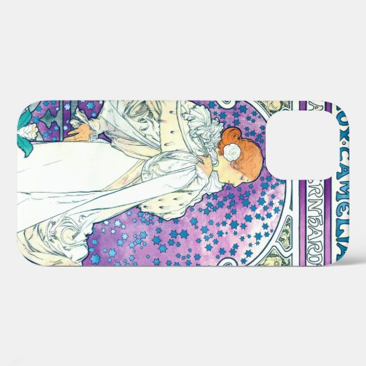Dame van de Camelias, Alphonse Mucha Case-Mate iPhone Case (Achterkant (horizontaal))
