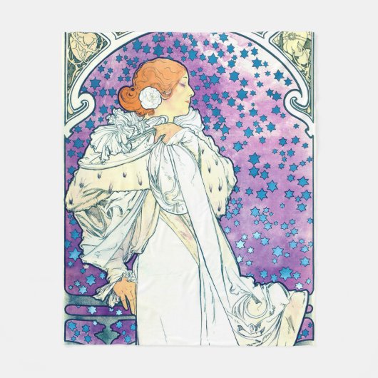 Dame van de Camelias, Alphonse Mucha Fleece Deken (Voorkant)