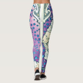 Dame van de Camelias, Alphonse Mucha Leggings (Achterkant)