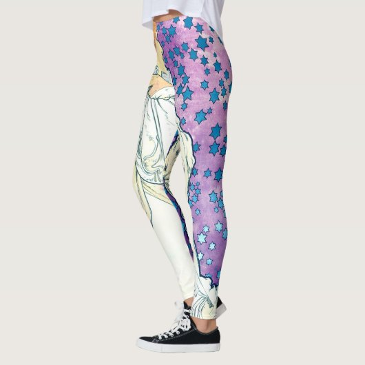 Dame van de Camelias, Alphonse Mucha Leggings (Links)