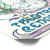 Dame van de Camelias, Alphonse Mucha Poster (Hoek)