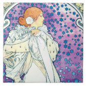 Dame van de Camelias, Alphonse Mucha Tegeltje (Voorkant)