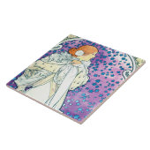 Dame van de Camelias, Alphonse Mucha Tegeltje (Zijkant)