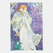 Dame van de Camelias, Alphonse Mucha Theedoek (Verticaal)