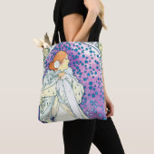 Dame van de Camelias, Alphonse Mucha Tote Bag (Dichtbij)