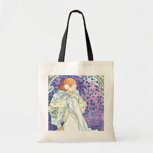 Dame van de Camelias, Alphonse Mucha Tote Bag