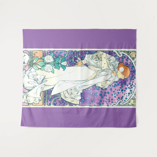 Dame van de Camelias, Alphonse Mucha Wandkleed (Voorkant (horizontaal))