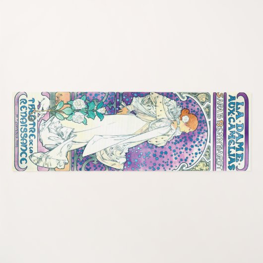Dame van de Camelias, Alphonse Mucha Yogamat (Voorkant (horizontaal))