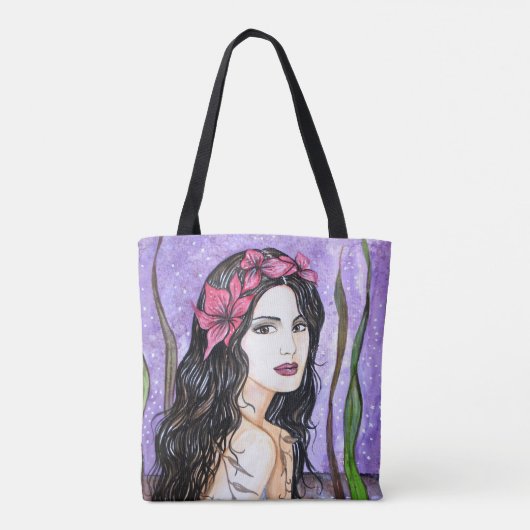 Dame van de Canvas tas (Achterkant)