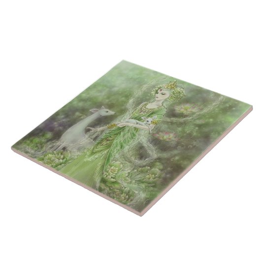 Dame van de Compassie Tile Tegeltje (Zijkant)