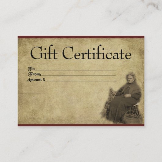 Dame van de Corn- Prim Cards Kortingskaartje (Voorkant)