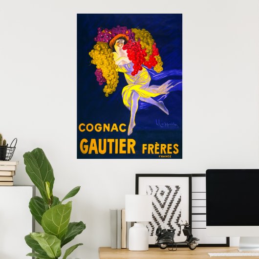 Dame van de druiven poster (Thuiskantoor)