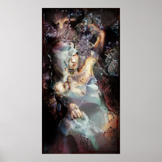 Dame van de gedachte poster