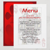 Dame van de Kaarten van de Hoorskaarten het Menu v (Voorkant / Achterkant)