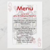 Dame van de Kaarten van de Hoorskaarten het Menu v (Voorkant)