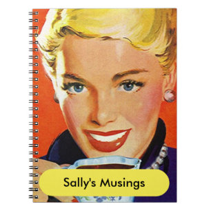 Dame van de Koffie van de Dag van het Notitieboek