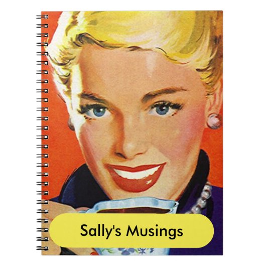 Dame van de Koffie van de Dag van het Notitieboek (Voorkant)