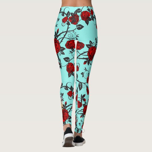 Dame van de Leggings van Guadalupe Vrouwen Aangepa (Achterkant)