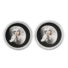 Dame van de maan manchetknopen