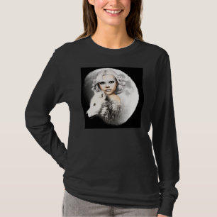 Dame van de maan t-shirt