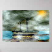 Dame van de mist poster (Voorkant)