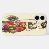 dame van de Mode met een lentedress Case-Mate iPhone Case (Achterkant (horizontaal))