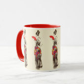  dame van de Mode met een lentedress Mok (Voorkant links)