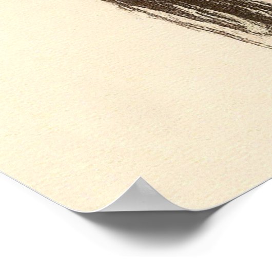  dame van de Mode met een lentedress Poster (Hoek)