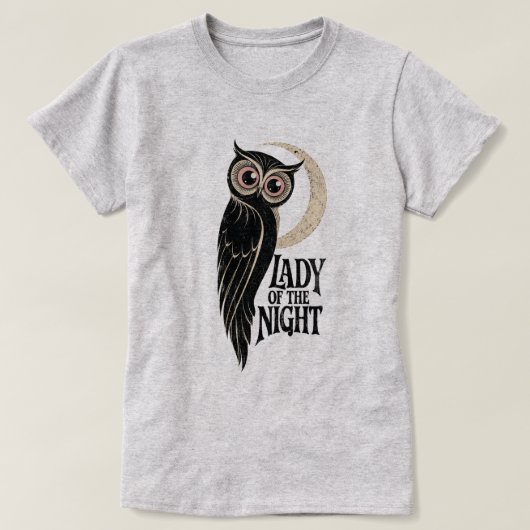 DAME VAN DE NACHT T-SHIRT (Design voorkant)