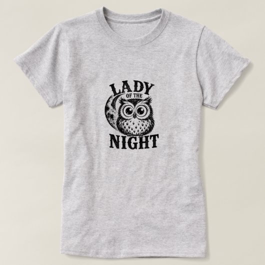 DAME VAN DE NACHT T-SHIRT (Design voorkant)