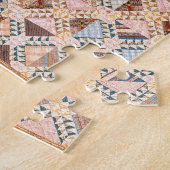 Dame van de quilt legpuzzel (Zijkant)