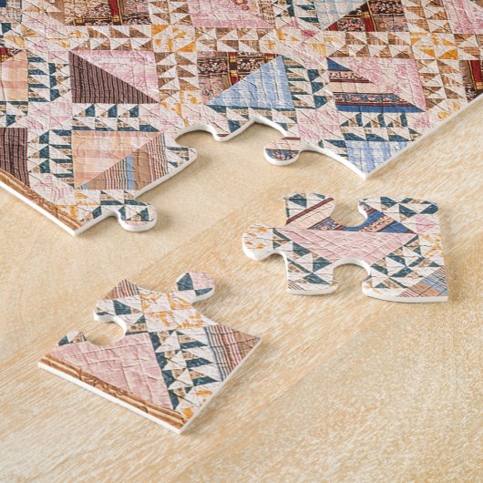 Dame van de quilt legpuzzel (Zijkant)
