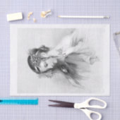 Dame van de rivier tissuepapier (Craft)