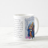 Dame van de Rosary Virgin Moeder Mary Prayer Coffe Koffiemok (Voorkant rechts)