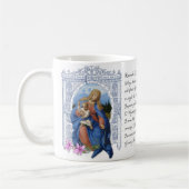 Dame van de Rosary Virgin Moeder Mary Prayer Coffe Koffiemok (Links)