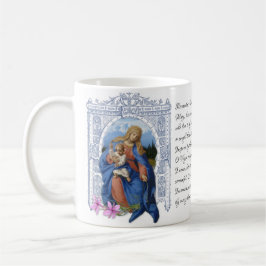 Dame van de Rosary Virgin Moeder Mary Prayer Coffe Koffiemok