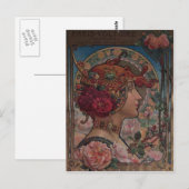 Dame van de rozen briefkaart (Voorkant / Achterkant)