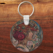 Dame van de rozen sleutelhanger (Voorkant)