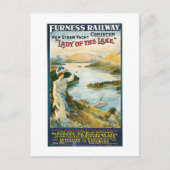 Dame van de spoorweg Lake ~ Furness Briefkaart (Voorkant)