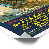 Dame van de spoorweg Lake ~ Furness Poster (Hoek)