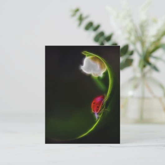 Dame van de vallei briefkaart (Staand voorkant)