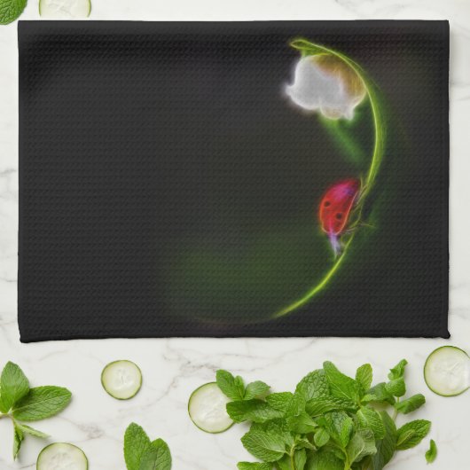 Dame van de vallei theedoek (Gevouwen)