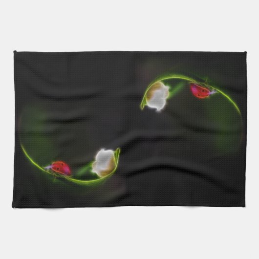 Dame van de vallei theedoek (Horizontaal)