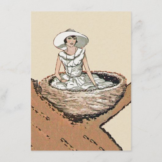 Dame van de vogeldag tijdens de Witte Zitting in d Kaart (Achterkant)