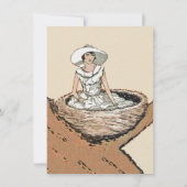 Dame van de vogeldag tijdens de Witte Zitting in d Kaart (Achterkant)